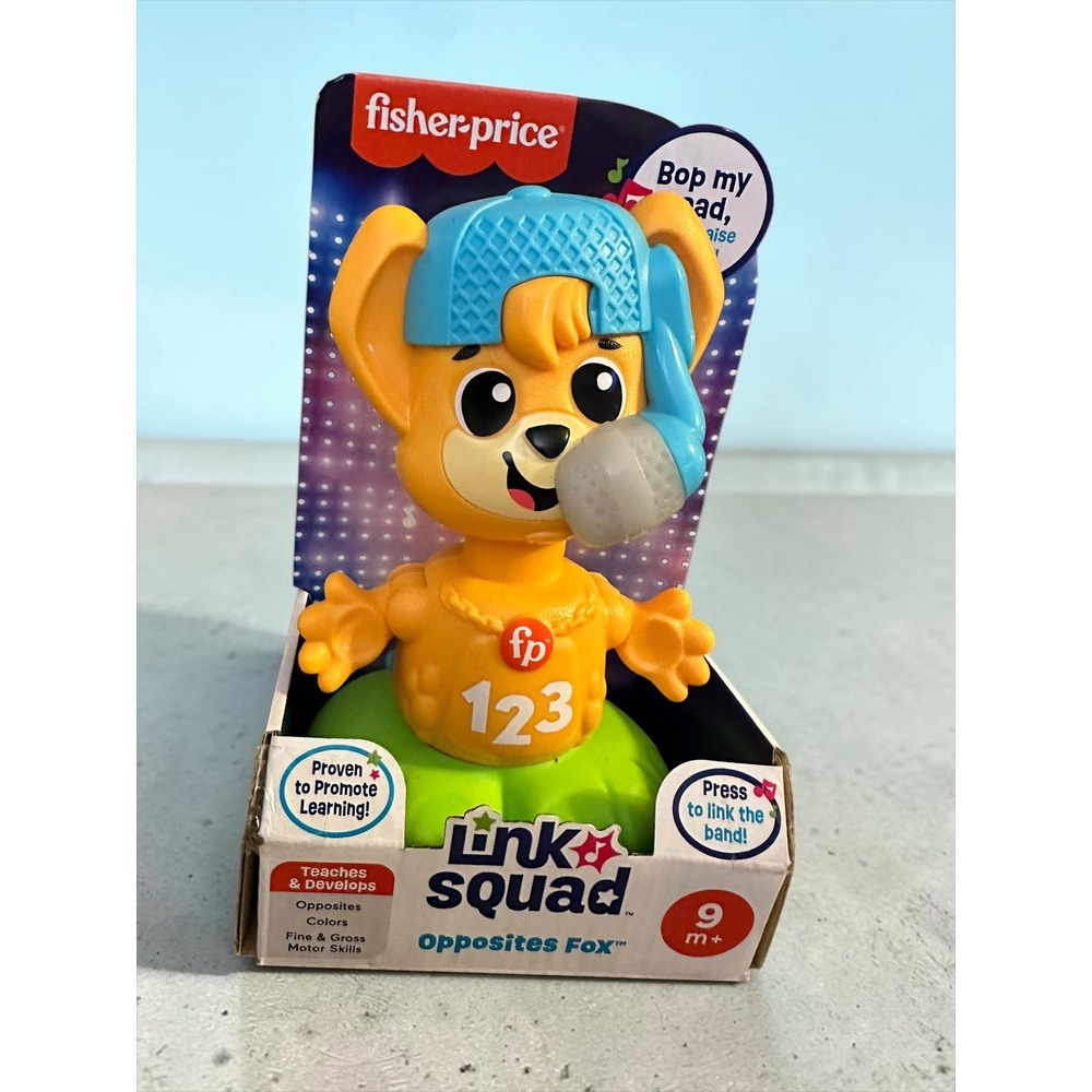 New Fisher-Price Link Squad Opposites Fox Electronic Learning Toy 9m+ HTW99